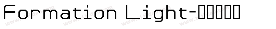Formation Light字体转换